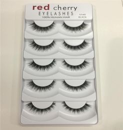 maquillaje de cereza roja pestañas postizas 5 parpack 8 estilos naturales largos maquillaje profesional grandes ojos de alta calidad DHL 7285694