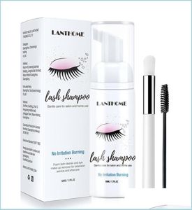 Retonnement de maquillage 50 ml de cils professionnels cils de la pompe propre de conception de la pompe propre à extension individuelle avec une goutte de pinceau de dhqym6574920