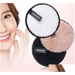 Démaquillant Make Up Favorise une peau saine Tampons en tissu en microfibre Serviette Nettoyage du visage Lazy Powder Puff Xb1 Drop Delivery Health Bea Dh6Pc