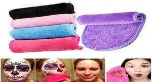 Makeuvragage serviette de déménagement réutilisable Microfibre Nettoyant Nettoyage Peau Eraser Sponde Eraser Facial essuie Tissu de lavage Pas besoin de nettoyage O9298286