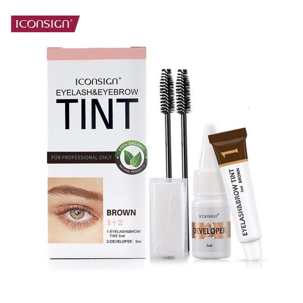 Ensembles de maquillage ICONSIGN Kit de teinture pour sourcils et sourcils Rehausseur de sourcils Mascara Lift Teinture Tatouage Yeux Outils 230728