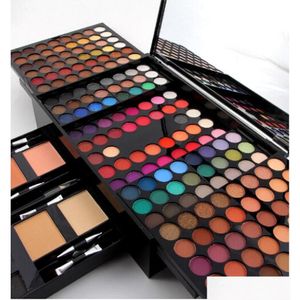 Conjuntos de maquillaje Professional FL Kit de maquillaje Pigmented Pigmented Eyeshadow B Color Cosmética MISS ROSE SET1124173 Drop entrega OT6QC