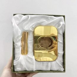 Make-upsets Spray Guilty Love-parfums 75 ml en gouden tube lipstick 505 Charming Fragrances Exquisite Package Festival Gift Box 2 in 1 Topkwaliteit en snel verzenden