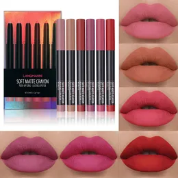 Maquillage Six Matte Matte Lipstick Crayons Lip Gloss Set