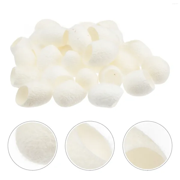 Éponges de maquillage 100 pièces boule de soie naturelle soins de la peau gommage beauté visage nettoyage nettoyage du ver à soie