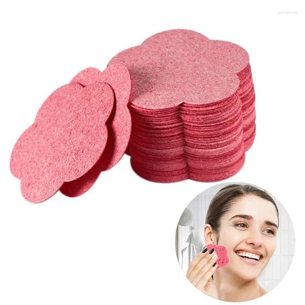 Éponges de maquillage 20pc tampon d'éponge de nettoyage du visage pour masque exfoliant réutilisable spa massage enlèvement plus épais compresse cellulose naturelle