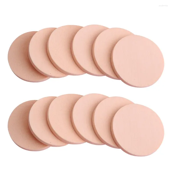 Éponges de maquillage 24 pièces éponge bouffée de poudre cosmétiques applicateurs de fard à joues fond de teint rond pour voyage à la maison ( )