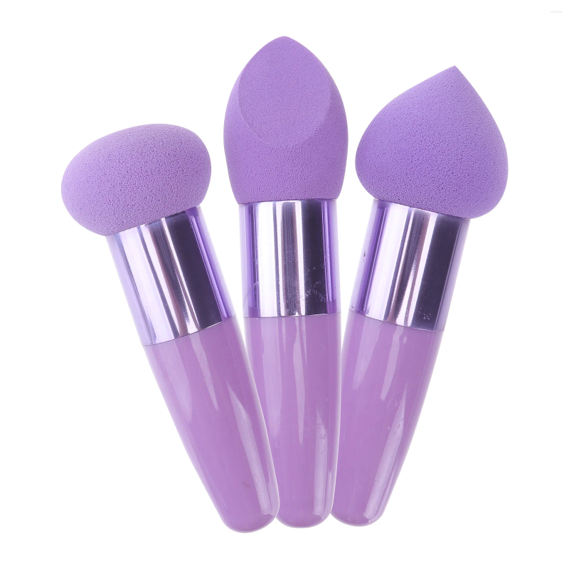 Esponjas de maquiagem 3 Pcs Beauty Pen Face Powder Canetas Puff Pequena Cabeça Emulsão Ovos Viagem