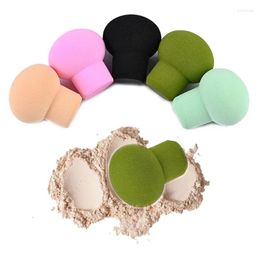 Éponges de maquillage 4 couleurs tête de champignon cosmétique bouffée fond de teint oeuf sec utilisation humide éponge poudre pour les femmes