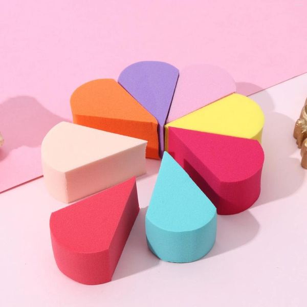 Maquillage Sponges 8 / 12pcs Petal Forme Soft Sponge Triangle Colorful Liquid Foundation Powder Cosmetic Puff Make Up Beauty Tools