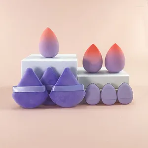 Makeup Sponges 9pcs combinaison Set Puff essentielle pour les débutants Drop broprie de beauté Triangle de poudre Coussin de poudre