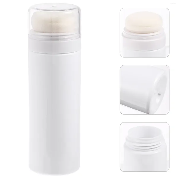 Esponjas de maquillaje Soporte para baño de bebé Botella de viaje compacta Cuidado del polvo para el cuerpo Contenedor de piel Puff