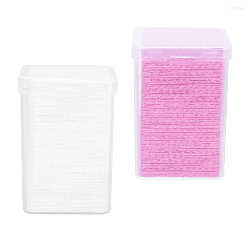 Makeup Sponges Glue Wipes Eyelash Cleaning Nail Extension Remover Pads Cloth Free Lint Cleaner Wiping Eyelid Nozzle Fabric Adhesive Polish