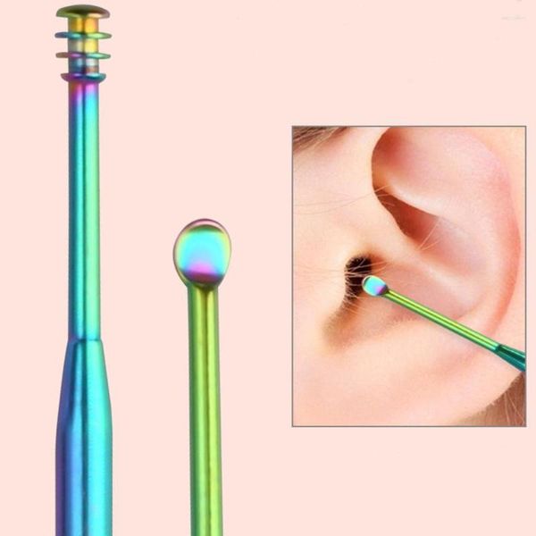 Tépongeons de maquillage Multifisection Tool d'oreille Tool en acier inoxydable outils de beauté Pickers d'élimination de la cire Curette