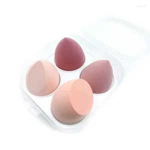 Éponges de maquillage Puff Set 4 - Outils de beauté en poudre d'éponge sèche et humide