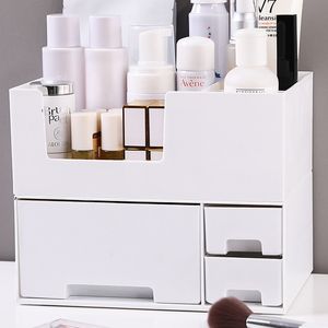 Boîte de rangement de maquillage en plastique, organisateur de cosmétiques, conteneur tiroir, étui à maquillage à compartiments, boîte à bijoux, organisateur de maquillage, Storage273a