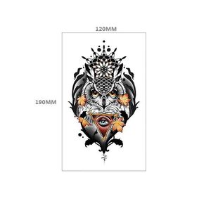 Bâton de tatouage de maquillage, Animal, tête de tigre, loup, forme géométrique, costume vent, transfert d'eau, impression fleur, autocollant pour bras