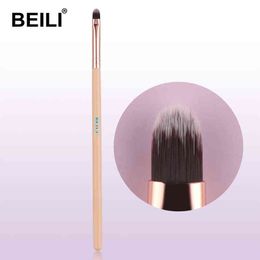 Make-uptool Beili Luxe professionele make-upborstel Lineador wenkbrauwconcealer goudroze lippen 220423