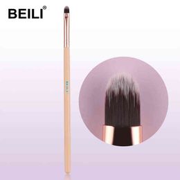 Outil de maquillage Beili Luxe pinceau de maquillage professionnel Lineador correcteur de sourcils or rose lèvres 220423