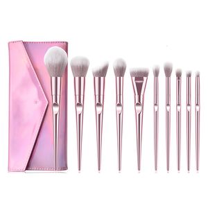 Herramientas de maquillaje 10 PCS Pro Bosches Set with Bag Foundation Cowerbow Salawow Bish Fashion Beauty Make Up Cosmetic 230812