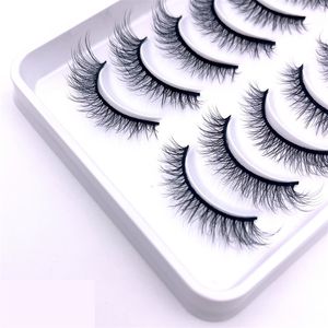 Makeup Tools 1000Pairs Handgemaakte 3D mink Wimpers Korte Nep Wimpers Cross Rommelig Natuurlijke Eye Stage Zachte Valse Cilios 230613