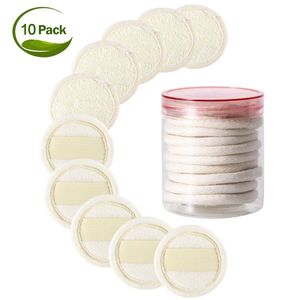 Herramientas de maquillaje 10 UNIDS Natural Loofah Esponja Loofah Reutilizable Desmaquillador Almohadillas Cara Cuerpo Exfoliante Masajeador Limpieza Baño Scrubber 230615