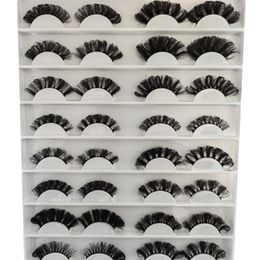 Makeup Tools 16 pairs mix 1025mm Valse Wimpers Wol Volumes 3D Fluffy Mink Lashes Herbruikbare Nep Rusland Extensions Faux Cils 230613