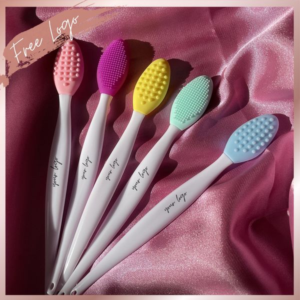 Outils de maquillage 21 outil de pinceau à lèvres en silicone exfoliant à double set