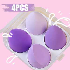 Outils de maquillage 4pcs éponge pour le maquillage Powder Puff Dry and Wet Beauty Cosmetic Ball Foundation Bevel Cut Female Make Up 230413