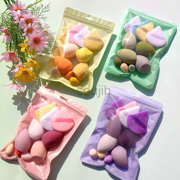 Outils de maquillage 7/11 BEAUTY EGG Set Mini Makeup Sponge Fange Fanned Cosmetics Puff Dry and Wet Sponge Pad Foundation Makeu-Up Beauty Tool D240510