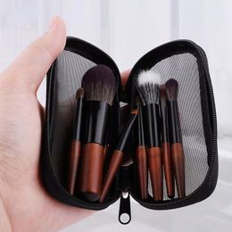 Herramientas de maquillaje 9pcs Protable Makeup Brushes Set MiniCosmetic Brush Powder Foundation Blush Blooming Eyebrow Eyeshadow Blending Brush Kit brushe 230308