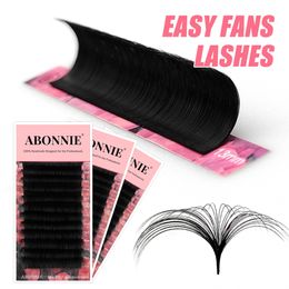 Make -uptools Abonnie Super Soft Blomming Lashes Easy Fan Wimelash Extensions Mega Volume Fans 825m All Size wimperbenodigdheden voor Eye Beauty 230403
