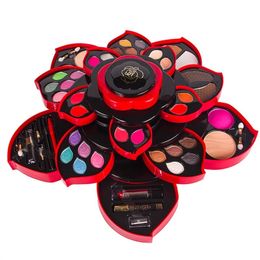 Make -upgereedschap schoonheid Bloem Oogschaduw Plaat Big Size Plum Blossom Roterende doos Cosmetische kast Palet 230314