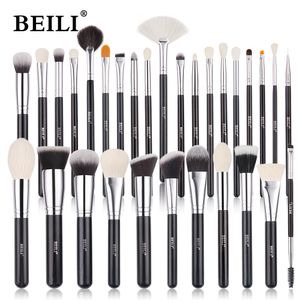 Outils de maquillage BEILI ensemble de pinceaux de chèvre pinceaux pour fard à paupières fond de teint professionnel mélange sourcils ventilateur Blush brosse maquiagens 230809