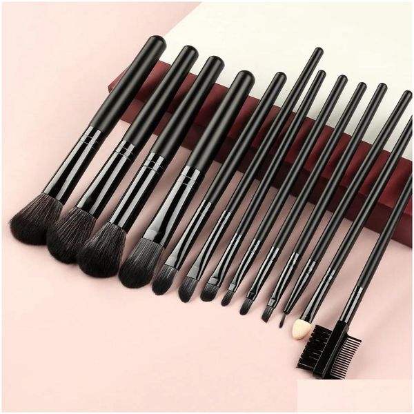 Outils de maquillage Pinceau Set Poudre Ombre à Paupières Cosmétiques Fondation Maquillage Blush Correcteur Kabuki Beauté Mixte Outil Doux Maquillaje Drop Dhbjh