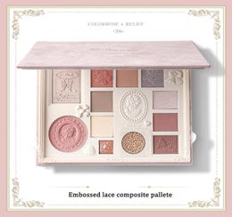 Make -upgereedschappen Colorrose Embosed Eye Shadow Pallete Blush High Gloss Integrated Palette Modification Liquid Cosmetic Disc 2211116204213