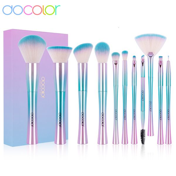 Herramientas de maquillaje Juego de pinceles Docolor Fantasy 11 piezas Maquillaje profesional Base en polvo Sombra de ojos Ceja Delineador de ojos Maquillaje 230413