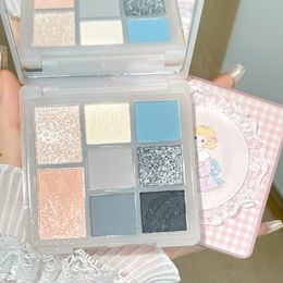 Outils de maquillage Gogotales Mori Princess Fard à paupières Plate Up Palette Ombre mignonne 8 couleurs Shimmer Matte Eye 230314