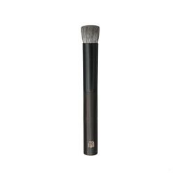 Make -upgereedschap HH23 Professionele handgemaakte borstel Zacht Silver Goat Hair Small Foundation Concealer Ebony handle Make -upborstels 230822