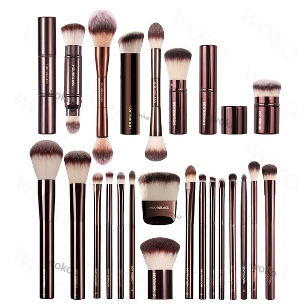 Outils de maquillage Sablier Série complète Pinceau de maquillage Poudre de fard à joues Fond de teint correcteur Pinceau de maquillage Ombre à paupières Smudge Eyeliner Outil de maquillage 230607