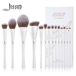 Herramientas de maquillaje Jessup Brushes Set 4 14pcs Make up Premium Base sintética Corrector Polvo Sombra de ojos Mezclar Brush T343 230718