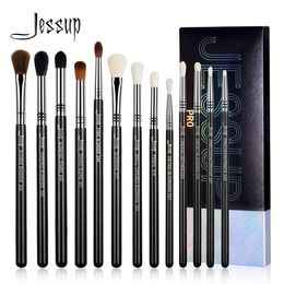 Make -upgereedschap Jessup oogborstels Set professionele mengborstel Synthetische melanges Shadow Crease Pencil Smoky T338 230812