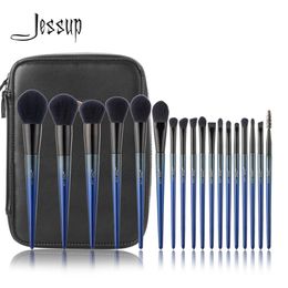 Outils de maquillage Jessup pinceaux de maquillage 18pcs ensemble de pinceaux de maquillage 1PC sac cosmétique femmes poudre fond de teint contour crayon fard à paupières pinceaux 230306