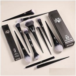 Make-up tools Kvd Brushes Series Blusher Poeder Foundation Concealer Oogschaduw Blending Cosmetische schoonheid Make-up Brush Tool Maquiagem D Dhctl