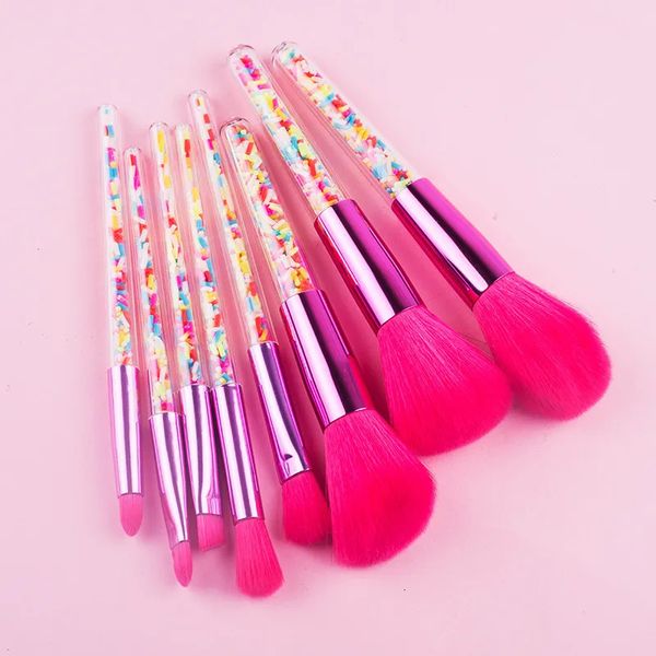 Outils de maquillage Lucky Girls 5 8pcs Mini pinceaux doux fard à paupières poudre Blush pinceau à sourcils ensemble thème bonbon petit cosmétique 231025