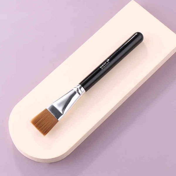 Herramientas de maquillaje Pincel de maquillaje Fibra sintética Soft Grans Flat Brush Foundation Cream BB Máscara facial líquida 220423