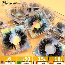 Makeup Tools Messy 5D Mink Lashes Fluffy 22-25MM Mink Wimpers Dramatische Schoonheid Valse Wimpers Box Pakket Leverancier Groothandel 3D Mink Lashes 230613