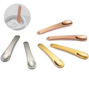 Outils de maquillage Spatule de soin cosmétique en métal, mini masque facial réutilisable, cuillères de beauté de maquillage pour crème, lotions, crème hydratante rktes