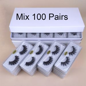 Herramientas de maquillaje Pestañas de visón Venta al por mayor 3050100 pcs Pestañas de visón 3d Paquete de pestañas postizas mullidas naturales a granel Maquillaje Pestañas postizas Artículos a granel 230313