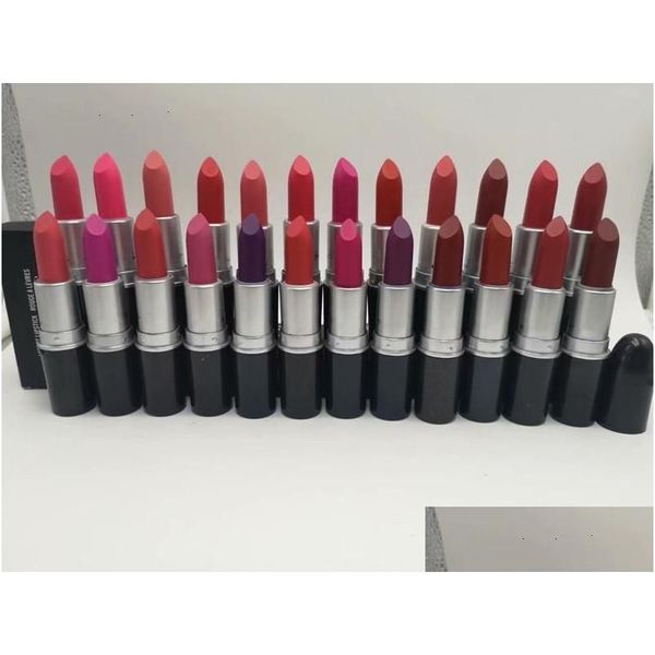 Outils de maquillage Nouveau mat rouge à lèvres maquillage lustre rétro rouges à lèvres Frost Y 3G 24 couleurs avec nom anglais Drop Delivery Santé Beauté Dhr6J